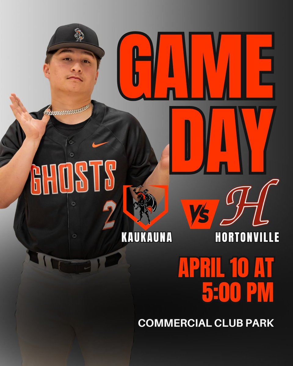 We open conference play tonight at <a href="/HVille_Baseball/">Hortonville Baseball</a>. Game time 5 pm.