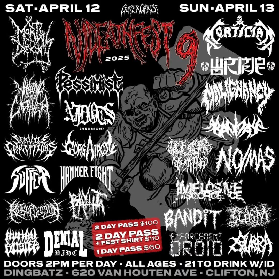 MALIGNANCY (@staymalignant) on Twitter photo This Weekend !! NJ DEATHFEST 9
GET YOUR TIX AND LETS PARY !!
Malignancy and Mortician rock on Sunday !!! <a href="/StayMalignant/">MALIGNANCY</a> <a href="/GUTTERCHRIST/">GUTTER CHRIST</a> #mortician #nydm #toomanybluntz
gutterchristproductions.bigcartel.com/product/nj-dea… This Weekend !! NJ DEATHFEST 9
GET YOUR TIX AND LETS PARY !!
Malignancy and Mortician rock on Sunday !!! <a href="/StayMalignant/">MALIGNANCY</a> <a href="/GUTTERCHRIST/">GUTTER CHRIST</a> #mortician #nydm #toomanybluntz
gutterchristproductions.bigcartel.com/product/nj-dea…
