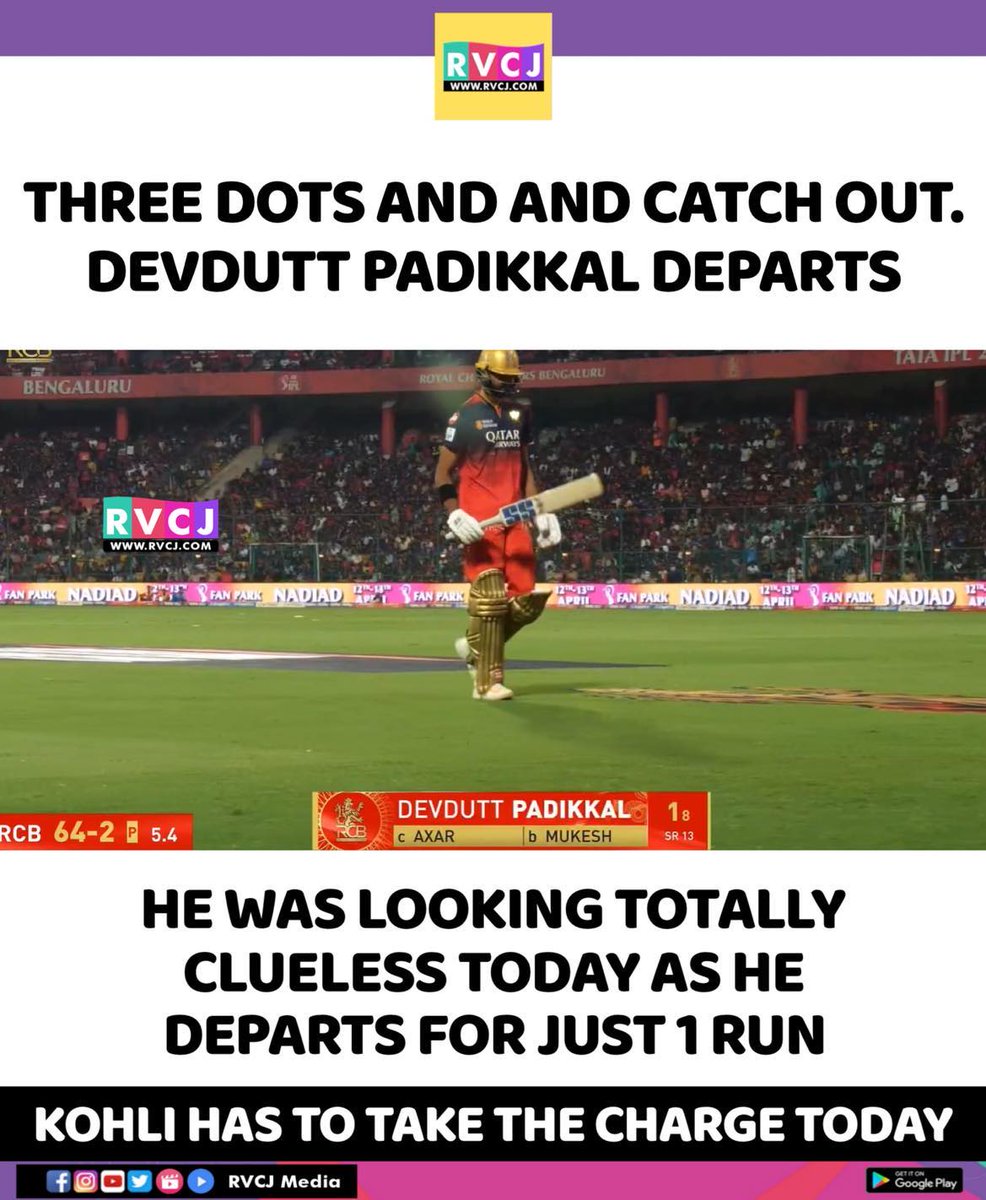 RVCJ_Sports's tweet image. Devdutt padikkal
#devduttpadikkal
#viratkohli #ipl2025 #IPlonjiostar #cricketonjiostar #royalchallengersbangalore