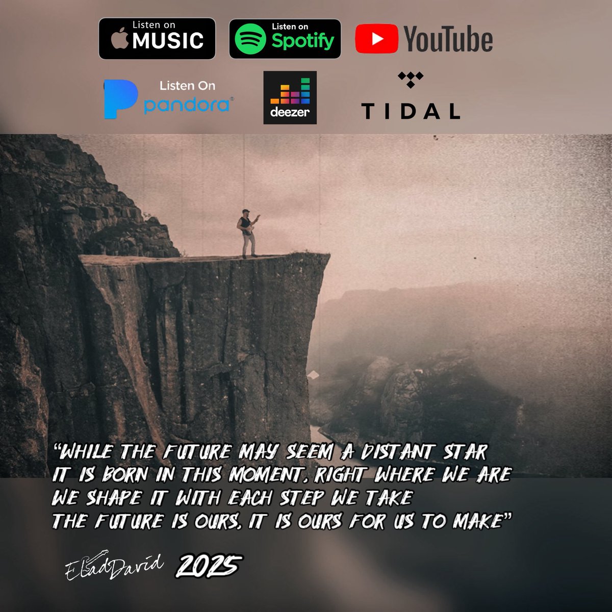 Listen 🎧 now on your favorite streaming platform 

ffm.to/newdawning

#newmusic #newrelease #eladdavid #alternativerock
