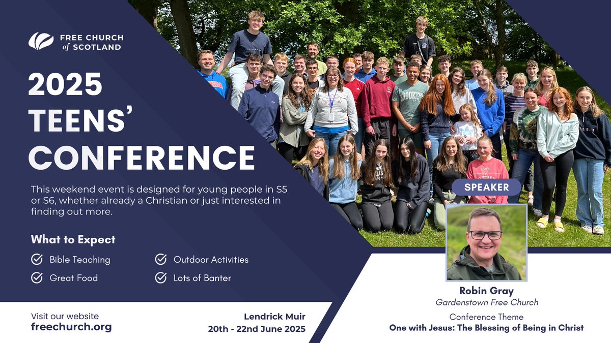 freechurchscot's tweet image. If you haven&apos;t booked your place at this year&apos;s Teens&apos; Conference you can do so here!

Book Now: freechurch.org/teensconferenc…

#fcos
