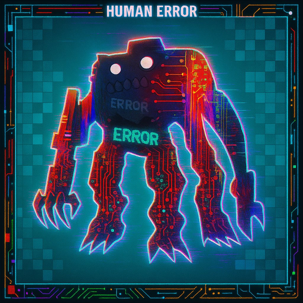 Badw011F's tweet image. The first glitch monster I ever drew.
A corrupted beast born from broken code and system failure.
I named him BYTE ROT—001
because not all viruses come from the outside.
#HumanError #GlitchMonster #ByteRot