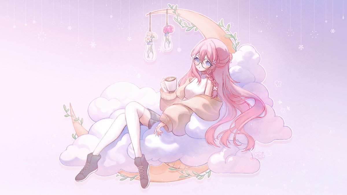 cozy cloudy moon 🌙 ⋆˚