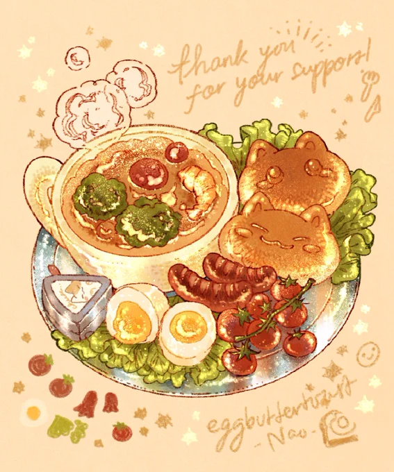 Just a quick breakfast freebies for the upcoming KKAM! I have limited stock of them, but all purchase will get one card  come and visit me this weekend, see you there! 