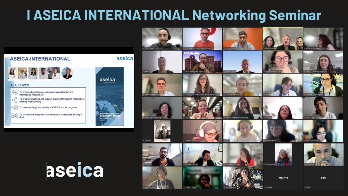 ASEICA (@aseicanews) on Twitter photo 📍It's time for the I ASEICA-International Networking Seminar:Tumor Microenvironment
1⃣0⃣0⃣participants‼️
✅Cross-disciplinary exchange–From TME to IO, let’s bridge gaps
📢Outstanding speakers:<a href="/asalboix/">Anna Salamero Boix</a> (U. of Basel); Jacob Insua(UC Irvine);Maria Alieva (<a href="/IIBmCSICUAM/">IIBM</a>)
Thanks! 📍It's time for the I ASEICA-International Networking Seminar:Tumor Microenvironment
1⃣0⃣0⃣participants‼️
✅Cross-disciplinary exchange–From TME to IO, let’s bridge gaps
📢Outstanding speakers:<a href="/asalboix/">Anna Salamero Boix</a> (U. of Basel); Jacob Insua(UC Irvine);Maria Alieva (<a href="/IIBmCSICUAM/">IIBM</a>)
Thanks!