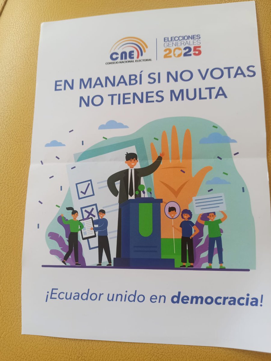 En Manabí están repartiendo puerta a puerta
Con mayor convicción, con dignidad y con indignación
Ahora más q nunca salgamos hermanos montubios a votar con irreverencia ante la desigualdad y la trampa
Ellos tienen el miedo, <a href="/LuisaGonzalezEc/">Luisa González</a> es la esperanza! 💙🇪🇨🤠
<a href="/ManuelGonzagaG/">Manuel Gonzaga</a>