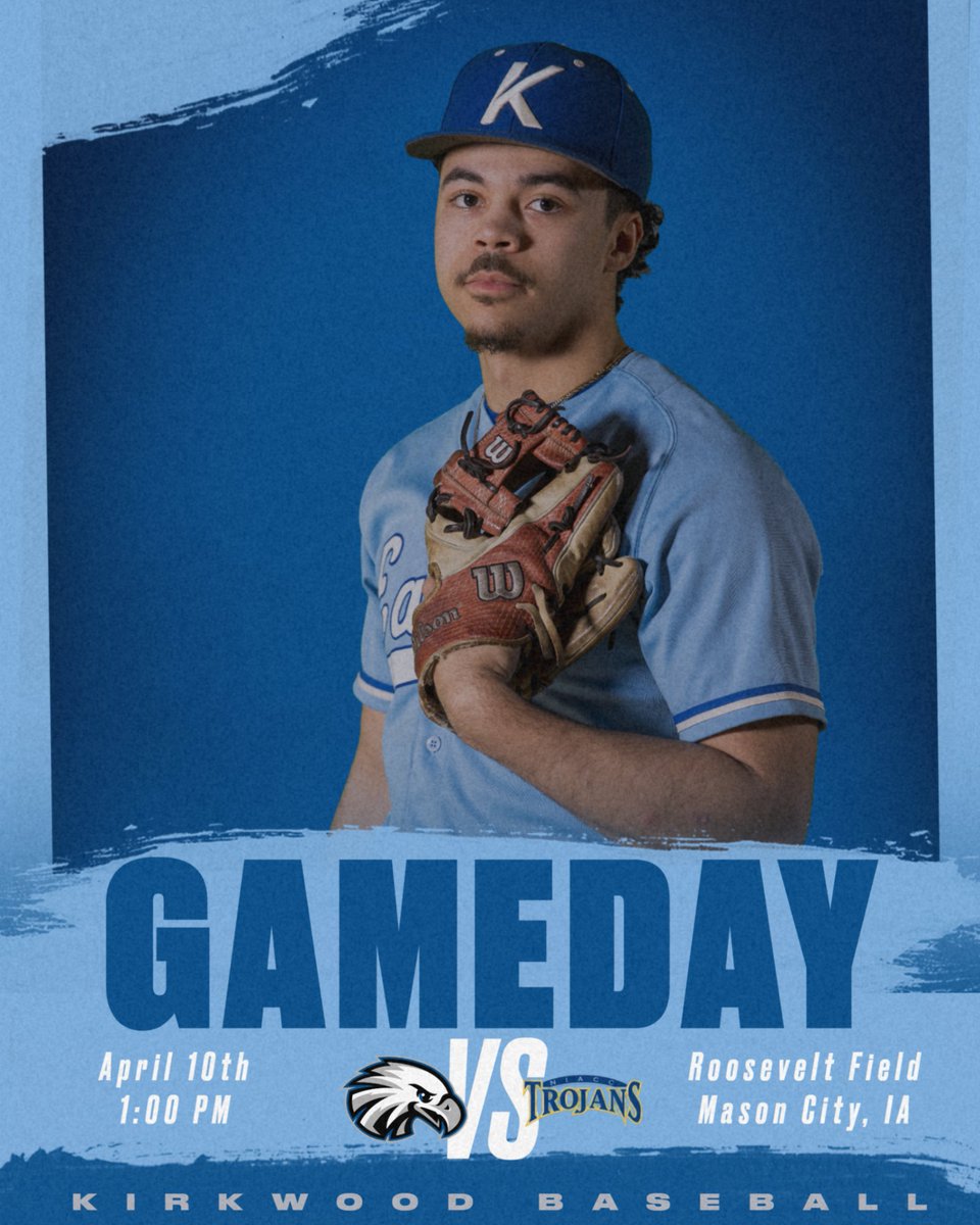 Kirkwood Eagles (@kirkwoodeagles) on Twitter photo BASEBALL
🆚 NIACC
🕐 1:00 PM
📍 Roosevelt Field I Mason City, IA
🔗niacctrojans.com/live
#GoEagles🦅⚾️ |
<a href="/KCC_BSB/">Kirkwood Baseball</a> BASEBALL
🆚 NIACC
🕐 1:00 PM
📍 Roosevelt Field I Mason City, IA
🔗niacctrojans.com/live
#GoEagles🦅⚾️ |
<a href="/KCC_BSB/">Kirkwood Baseball</a>
