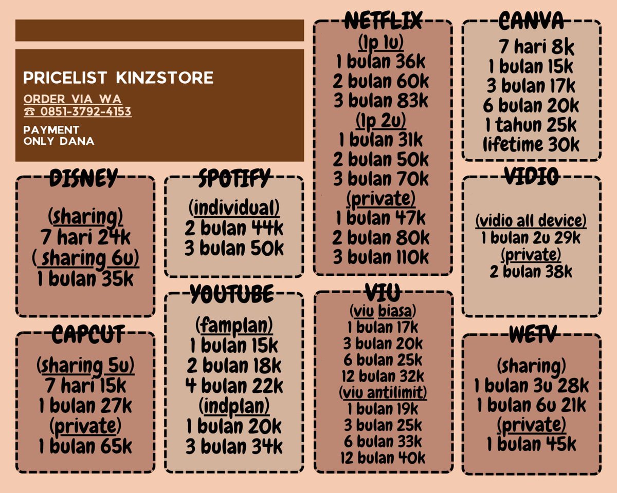 pecelayam__'s tweet photo. 📣JUAL BELI WTS WTB APP PREMIUM NETFLIX CANVA DISNEY SPOTIFY VIDIO CAPCUT YOUTUBE VIU GET CONTACT Dll‼️
•setiap hari pasti ada promo, promo tgl 10 april 2025 
~order canva lifetime 🆓 viu 1 bulan
~order netflix 3 bulan private 🆓 youtube fam 1 bulan
#zonauang https://t.co/DwKbEdi3og