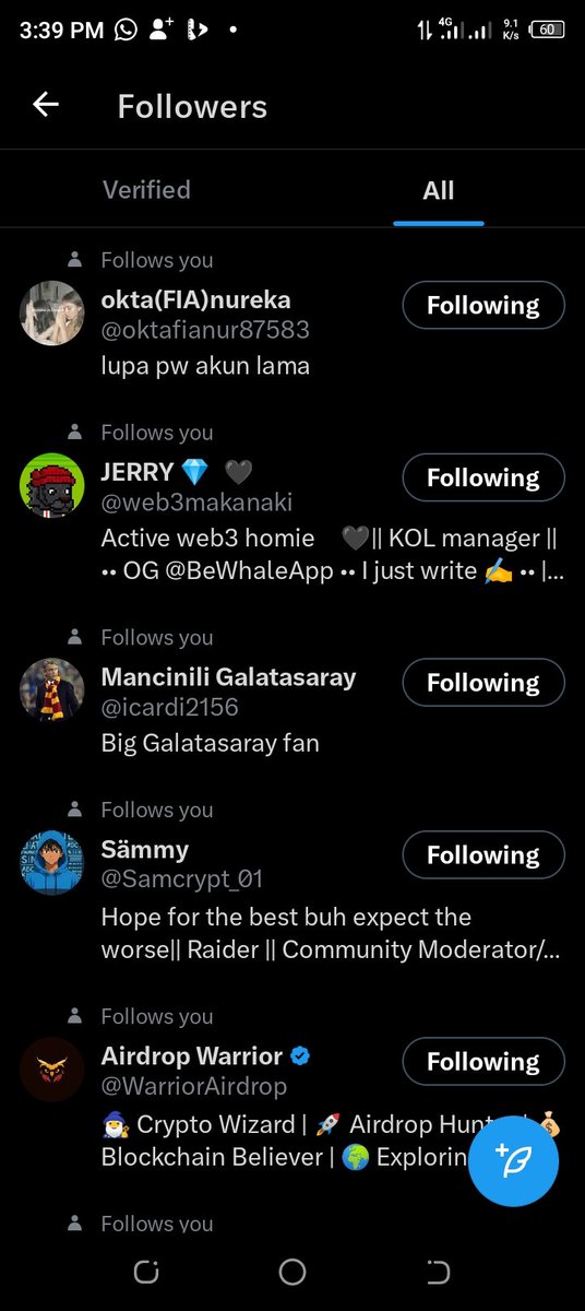 I'm following anyone that follows me back

Let’s connect guys🫶🚀