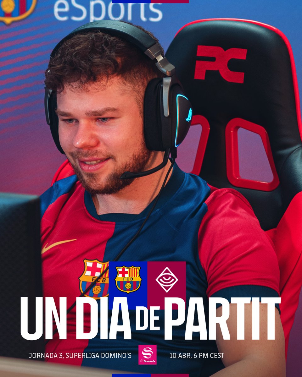🔥UN DIA DE PARTIT🔥

Les guasonejades estan totalment prohibides 🚫🚫🚫

🆚<a href="/Guasones/">Guasones</a> | #SuperligaDominos
⏰18:00
📺twitch.tv/FCBarcelona | twitch.tv/LVPes
