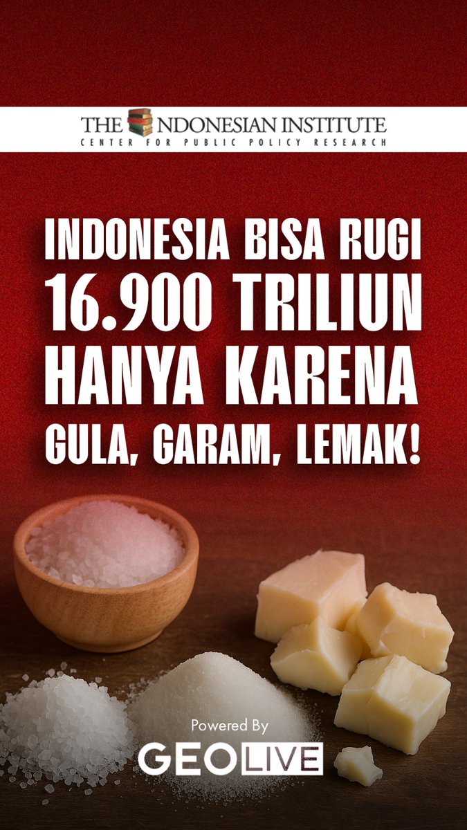 the_indonesian's tweet photo. Waspada, Obesitas Setelah Lebaran!
Simak paparan Made Natasya Restu Dewi Pratiwi di https://t.co/faHEBzOfWf
Wacana: https://t.co/QDHj73WYNT.
#IdulFitri2025 #GayaHidupSehat #Indonesia #Prabowo #CegahObesitas #JagaKesehatan #TheIndonesianInstitute #Geolive https://t.co/JaHFLSTl2I