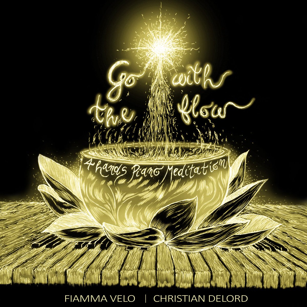 Domani #11aprile esce #GoWithTheFlow, brano per pianoforte a #4mani con <a href="/delordofficial/">Christian DeLord</a> ✨️
Un incontro tra suoni ed emozioni in un flusso continuo🌊

Cover Artwork by #GamalieleVaccari ❤️🙏

Ultime ore per il presave!
bfan.link/go-with-the-fl…

🌊✨️
#FiammaInMusica #newrelease
