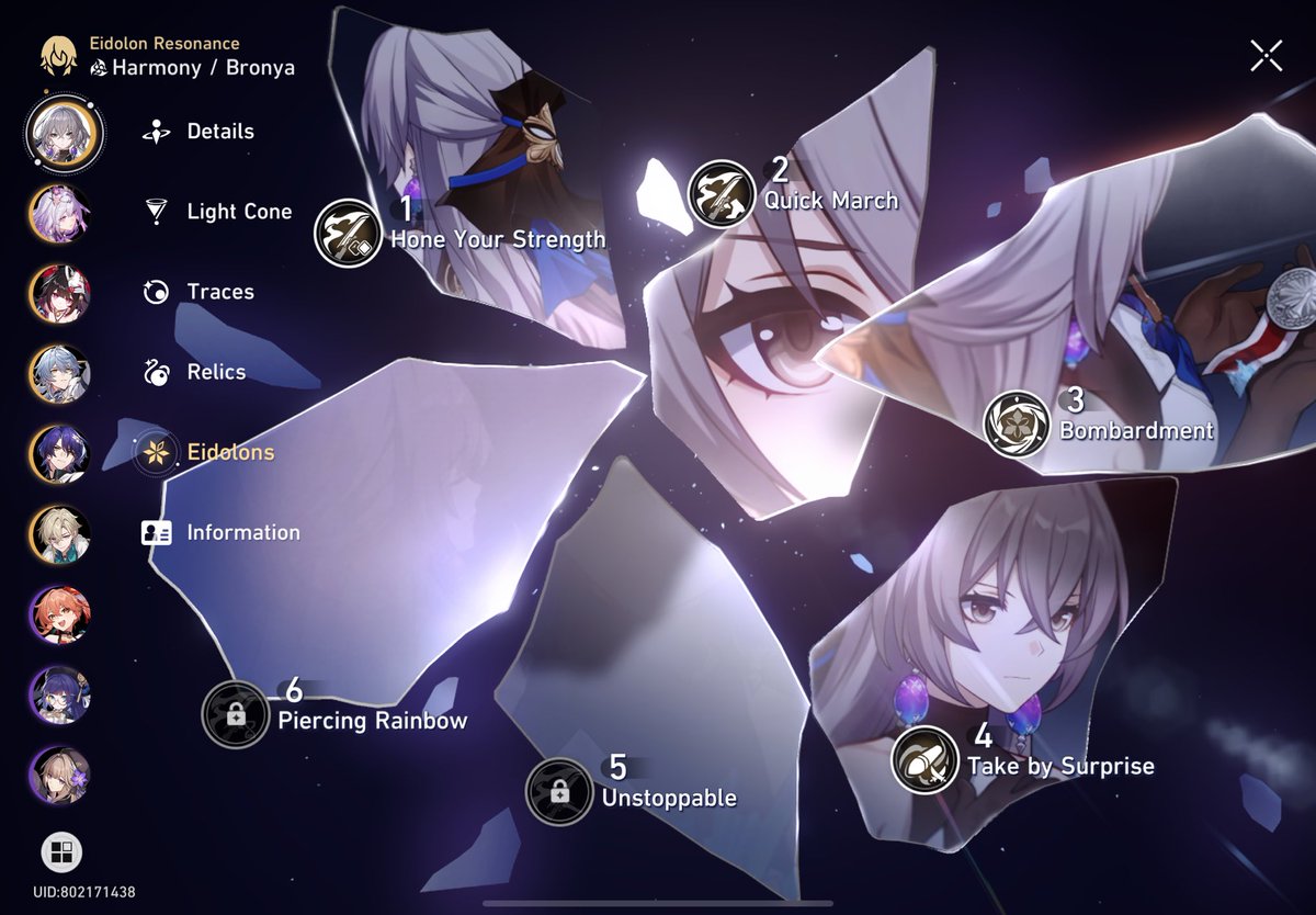 BRONYA NO..... Should I... uh... E1 Cassie or..... keep it for Hyacine instead....