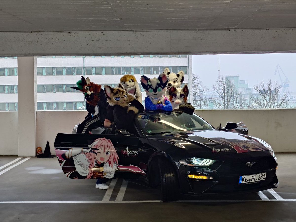 How many furries can you fit in your car?

Huge thanks to <a href="/AugieTay/">Augie</a> for the pics.

<a href="/NordicFuzzCon/">NordicFuzzCon</a> #furries #fursuit