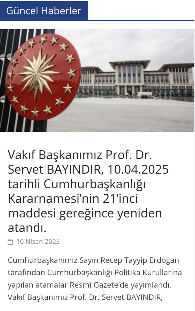IktisadOrg's tweet photo. Vakıf Başkanımız Prof. Dr. Servet BAYINDIR'ın Cumhurbaşkanlığı Ekonomi Politikaları Kurulu Üyeliğine atanması...
https://t.co/Kh5f5B8oFf https://t.co/ze47ufppyg