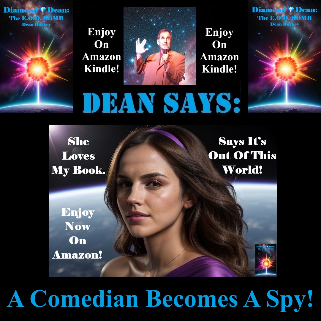 DeanBurkey's tweet photo. Of course, she loves my book, she’s in it! Way more than she was supposed to be.
#DeanSays #Comedy #DiamondDean #TheEODBomb #HappySpyDay #ComedyAdventure #Purple #Supermodel #Celia
Diamond💎Dean: The E.O.D. BOMB: A Comedian Becomes A Spy 
https://t.co/MWru9fxIpR https://t.co/vGCF5kV79C