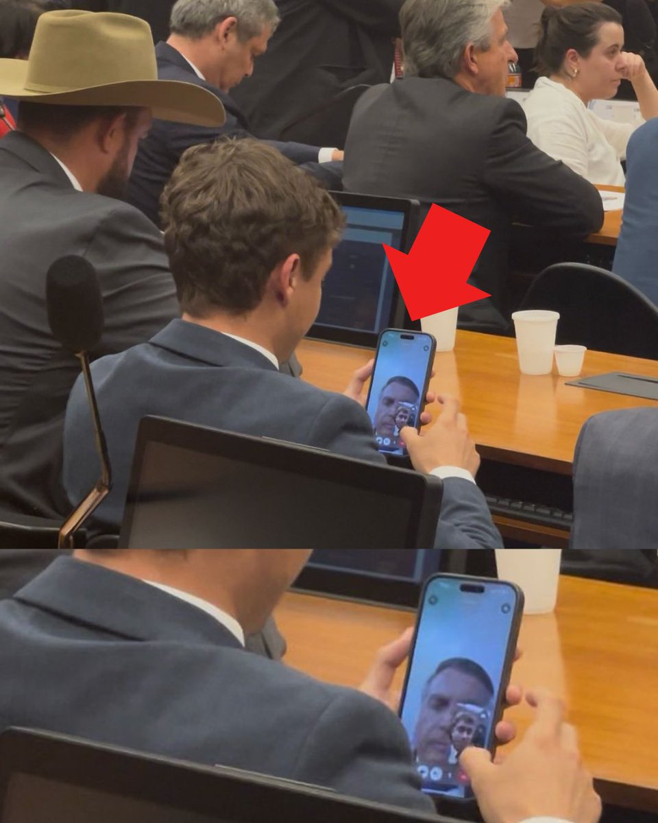 Sâmia Bomfim (@samiabomfim) on Twitter photo Quem está por trás do pedido de cassação do Glauber?
Ontem a gangue bolsonarista foi ao Conselho de Ética tumultuar. Deem zoom pra ver quem estava em chamada de vídeo com Nikolas Ferreira
Querem perseguir um mandato combativo e tirar o foco dos golpistas que serão presos! Quem está por trás do pedido de cassação do Glauber?
Ontem a gangue bolsonarista foi ao Conselho de Ética tumultuar. Deem zoom pra ver quem estava em chamada de vídeo com Nikolas Ferreira
Querem perseguir um mandato combativo e tirar o foco dos golpistas que serão presos!