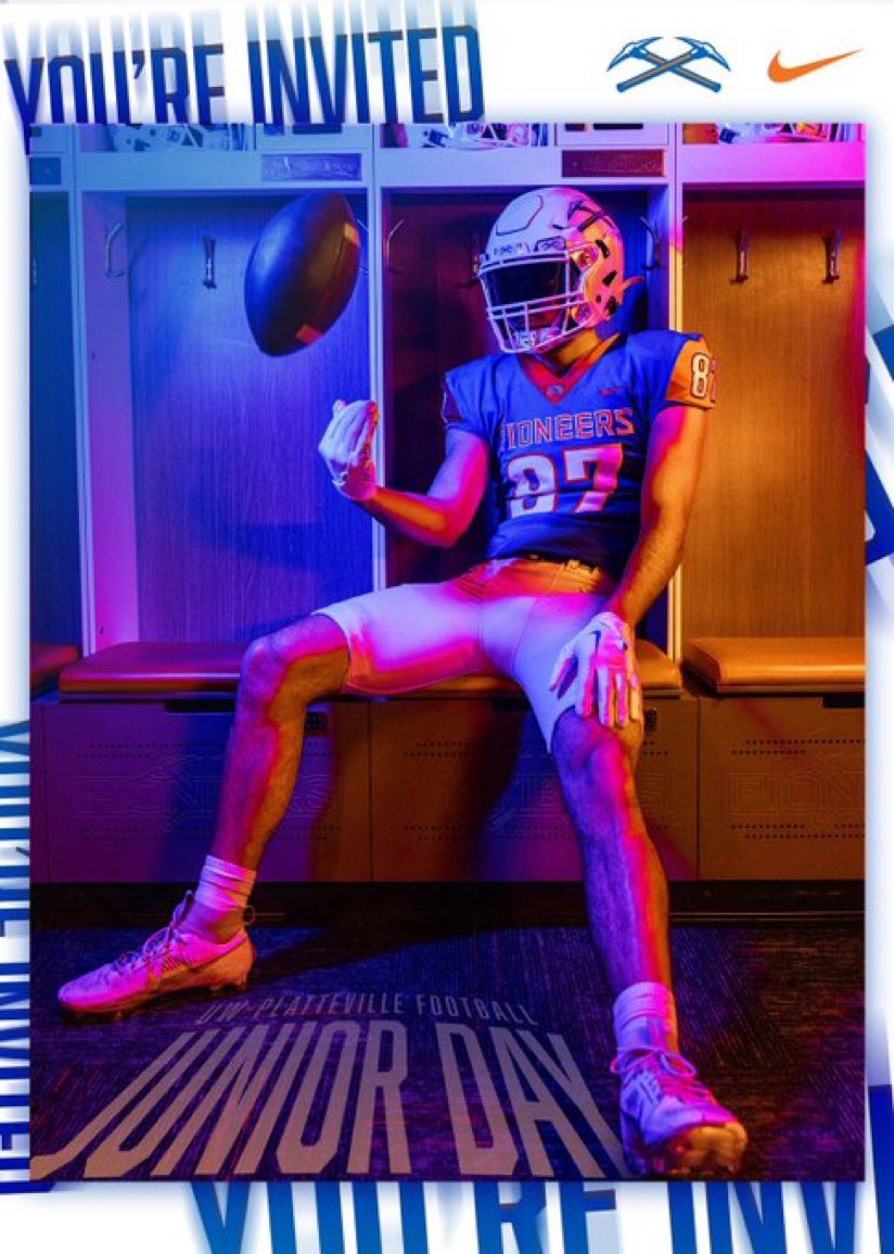 Timothy ellis (@timothyell59914) on Twitter photo Thank you <a href="/RieseDraft/">Owen Riese</a> for the junior day invite! I can’t wait to make the trip down to campus!
<a href="/UWPlattFootball/">UW-Platteville Football</a> ⛏️ Thank you <a href="/RieseDraft/">Owen Riese</a> for the junior day invite! I can’t wait to make the trip down to campus!
<a href="/UWPlattFootball/">UW-Platteville Football</a> ⛏️