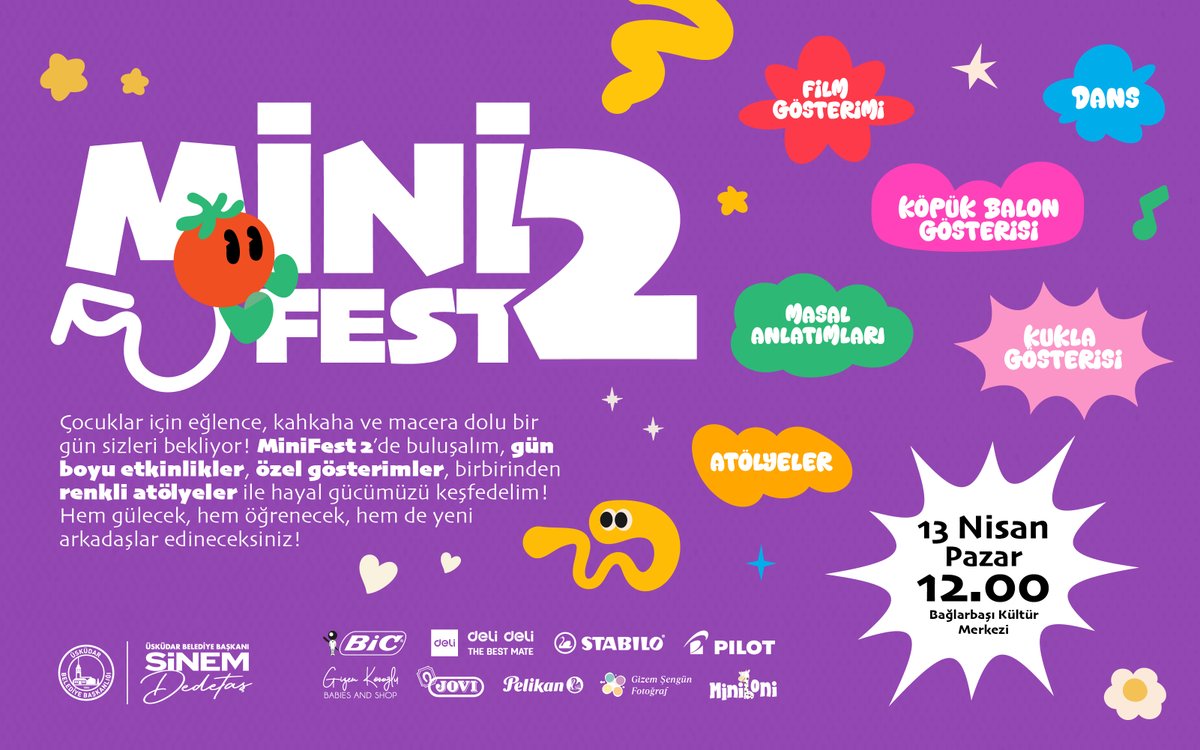 uskudar34com's tweet photo. “Mini Fest 2” etkinliği Üsküdar’da başlıyor

Üsküdar Belediyesi tarafından çocuklar ve gençlerin günlük yaşamlarına neşe katmak ve yaratıcı etkinliklerle vakit geçirmelerini sağlamak amacıyla düzenlenen “Mini Fest 2” adıyla renkli bir etkinlik düzenliyor.

https://t.co/QdVm0s7p3V https://t.co/IFwpihWOcy