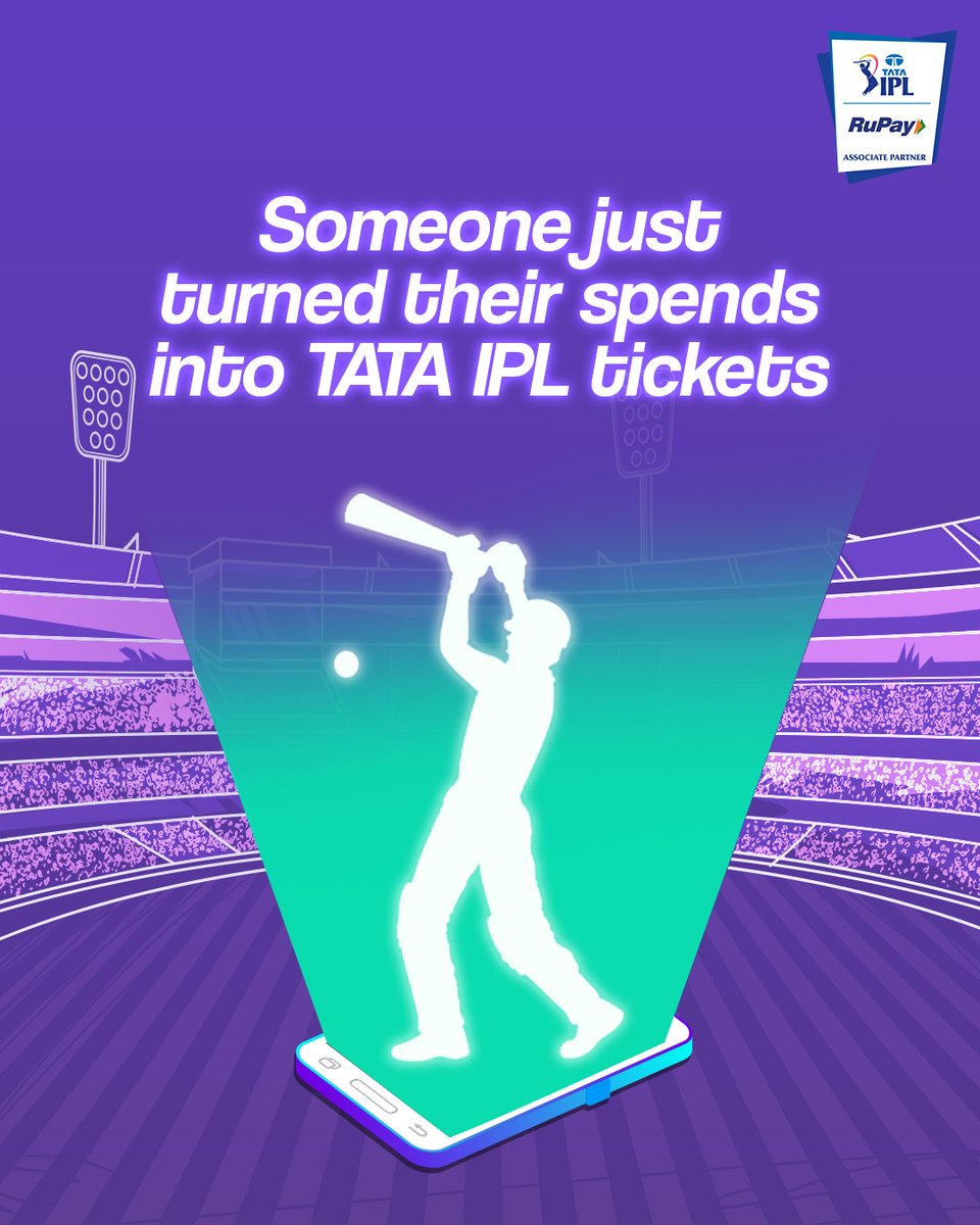 RuPay_npci's tweet photo. Why should someone else take your seat?
Be the top spender with RuPay Scan and Score and win TATA IPL tickets!

🔗 https://t.co/uSdFCtvZNC

#RuPay #TATAIPL #ScanAndScore #IPLTickets #ContestAlert #GameOn https://t.co/5QkiRpue3J