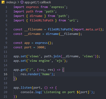 macco_lin's tweet image. #Udemy #WebDeveloperBootcamp Day44！
appクラッシュ…😱との戦いの末にたどり着いた基本コード💪✨
node.jsとESM仲良くなってほしい…
#Web制作学習 #バックエンド勉強中