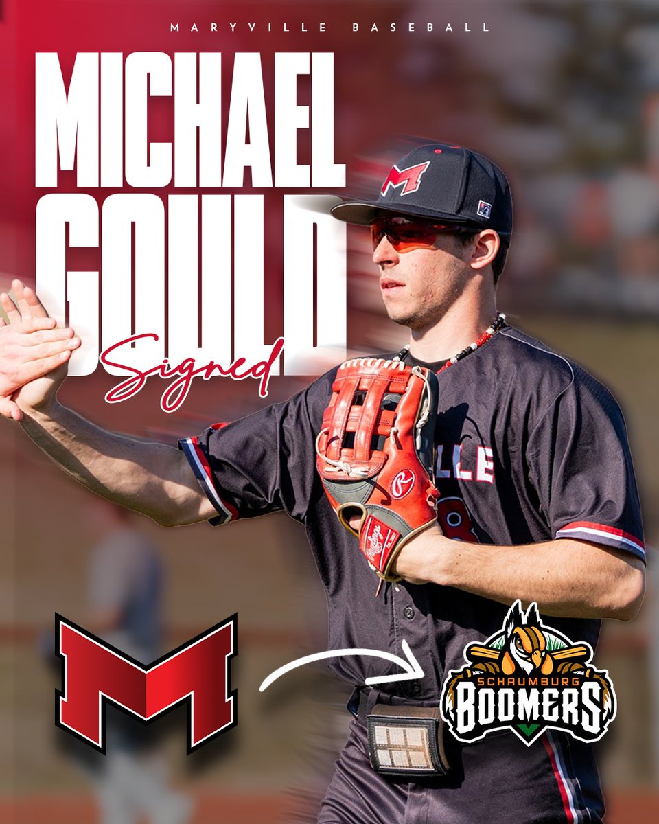 Maryville Athletics (@maryvillesaints) on Twitter photo ⚾️ | 𝐏𝐑𝐎 𝐒𝐀𝐈𝐍𝐓𝐒✨
Michael Gould is pro-ball bound, signing a contract with the Schaumburg Boomers (<a href="/boomersbaseball/">Schaumburg Boomers</a>) of the <a href="/FLProBaseball/">Frontier League</a>!
📰 maryvillesaints.com/news/2025/4/10… ⚾️ | 𝐏𝐑𝐎 𝐒𝐀𝐈𝐍𝐓𝐒✨
Michael Gould is pro-ball bound, signing a contract with the Schaumburg Boomers (<a href="/boomersbaseball/">Schaumburg Boomers</a>) of the <a href="/FLProBaseball/">Frontier League</a>!
📰 maryvillesaints.com/news/2025/4/10…