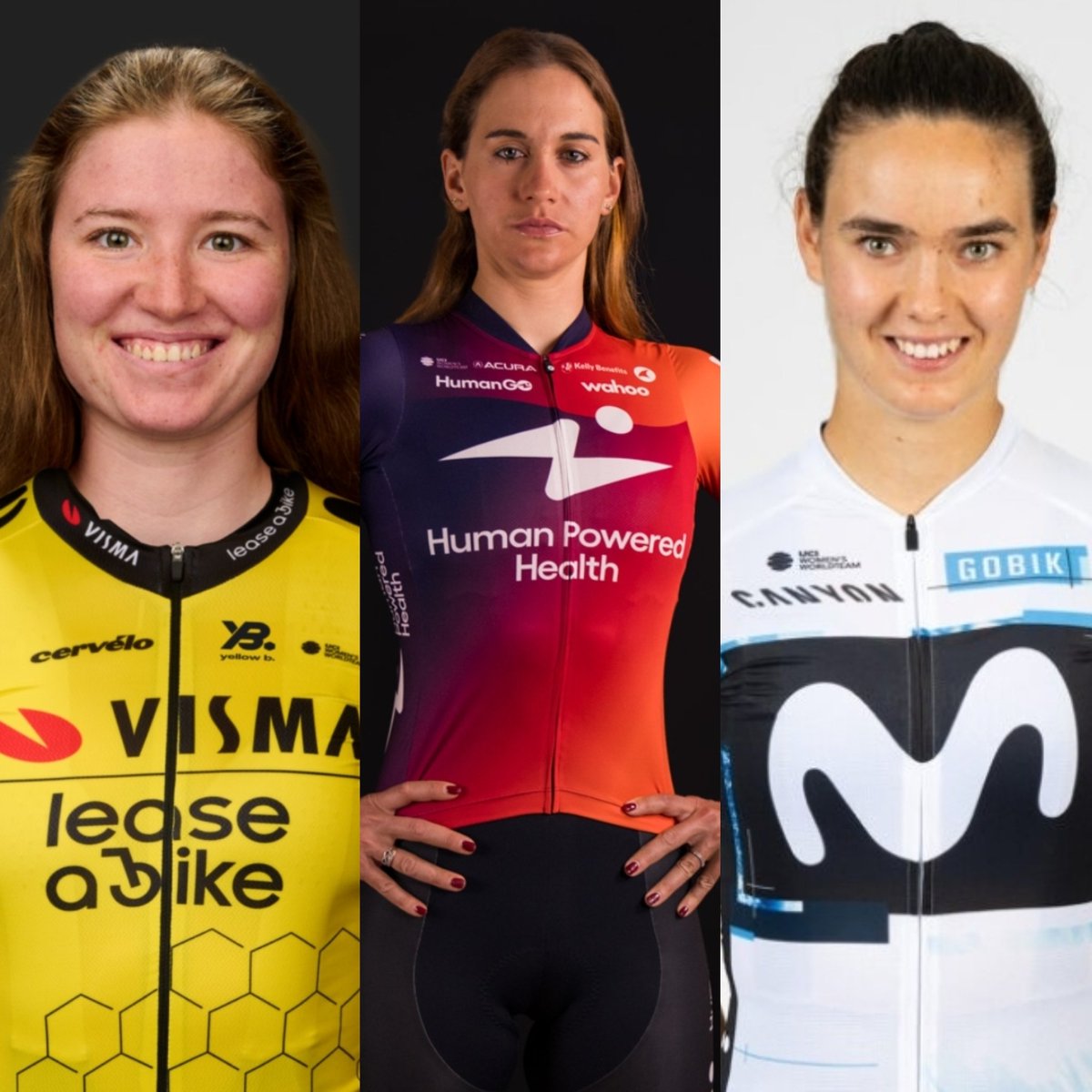 women_cpa's tweet photo. Linda #Riedmann (Team Visma Lease a Bike), Katia #Ragusa (Team Human Powered Health) and Lucia #Ruiz (Team Movistar) are the #CpaWomen riders representative at #ParisRoubaix, designated in case of application of the #Safety and #ExtremeWeatherProtocol during the race 🚴🏽♀️ #UCIWWT https://t.co/KN97t8z2fn