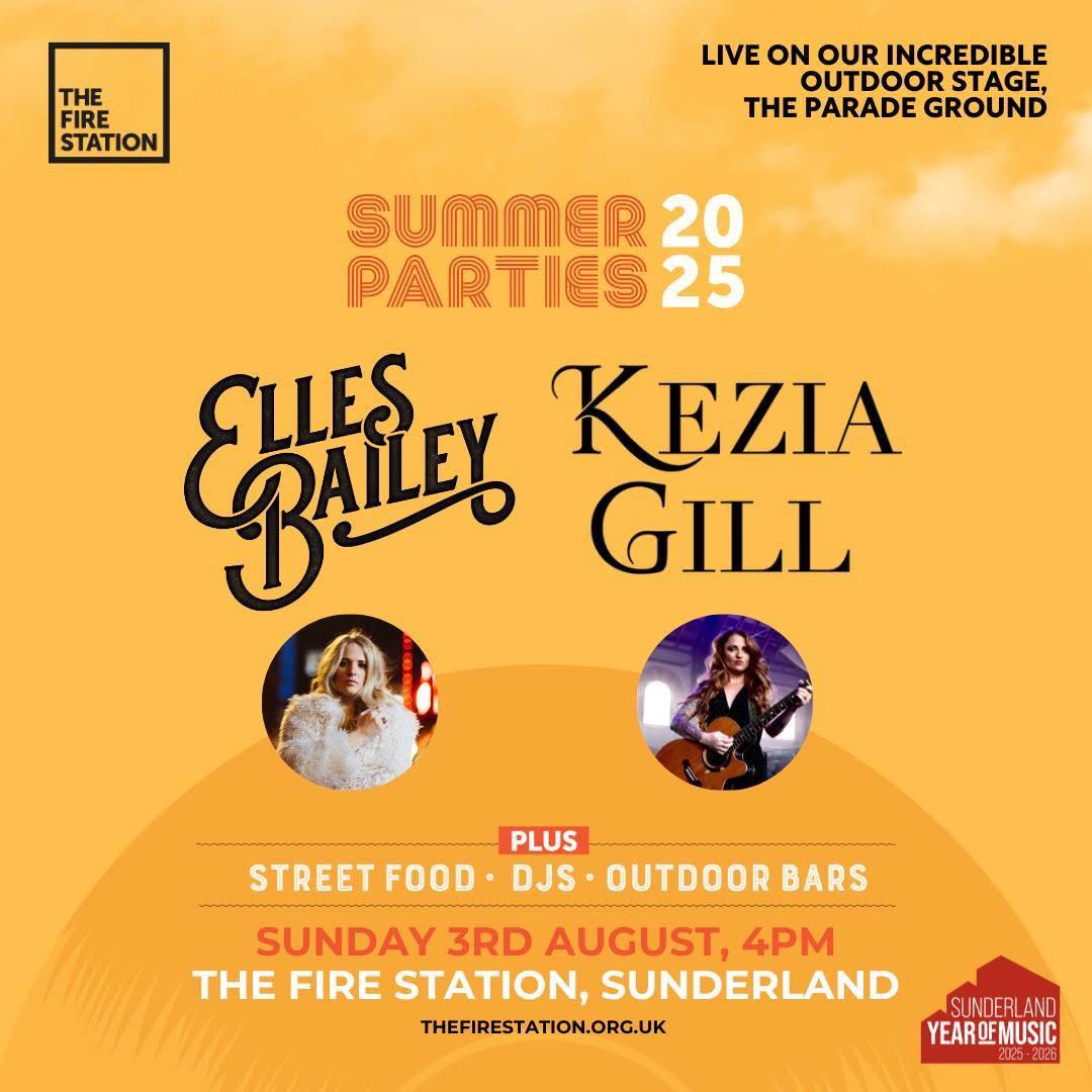 Stereoboard (@stereoboard) on Twitter photo Firmly at the forefront of the UK's thriving country music scene, <a href="/EllesBailey/">Elles Bailey</a> and <a href="/Keziagillmusic/">Kezia Gill</a> are set to co-headline a show at Sunderland's <a href="/FireStationSun/">The Fire Station</a> on August 3!
Fancy it? Grab your tickets here π tinyurl.com/5f363cw3 Firmly at the forefront of the UK's thriving country music scene, <a href="/EllesBailey/">Elles Bailey</a> and <a href="/Keziagillmusic/">Kezia Gill</a> are set to co-headline a show at Sunderland's <a href="/FireStationSun/">The Fire Station</a> on August 3!
Fancy it? Grab your tickets here π tinyurl.com/5f363cw3