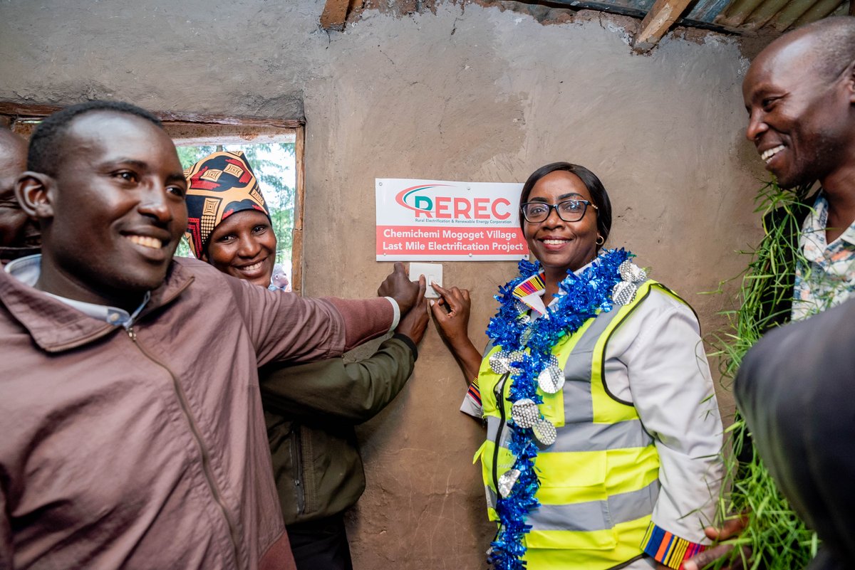 RERECMashinani's tweet photo. We are on the ground in Chemichemi Village, Chesumei Constituency, where 75 households have officially been connected to the national grid ushering in a truly brighter future.
The highlight of the day was the symbolic switch-on at the home of Kipruto Johana. With electricity, https://t.co/sbv7dKlnLb