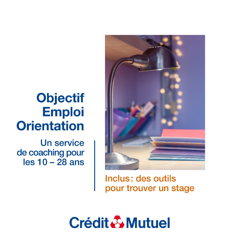 CreditMutuel's tweet photo. Au Crédit Mutuel, nos jeunes clients bénéficient d’outils pour les aider à trouver un stage de troisième ou de seconde plus facilement avec Objectif Emploi Orientation. 
En savoir plus et voir conditions : https://t.co/m4GQ8etz0I