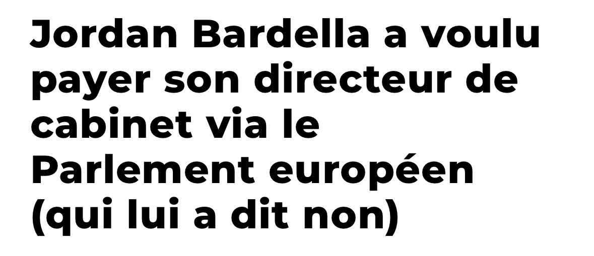 On va répéter tous en cœur parce que visiblement <a href="/J_Bardella/">Jordan Bardella</a> ne comprend toujours pas, même après 10 ans de procédures et 25 personnes du #RN condamnées 

🗣️QUELQU’UN QUI TRAVAILLE POUR LE RN DOIT ÊTRE PAYÉ PAR LE RN ET PAS PAR L’EUROPE !!!!

💺😓
