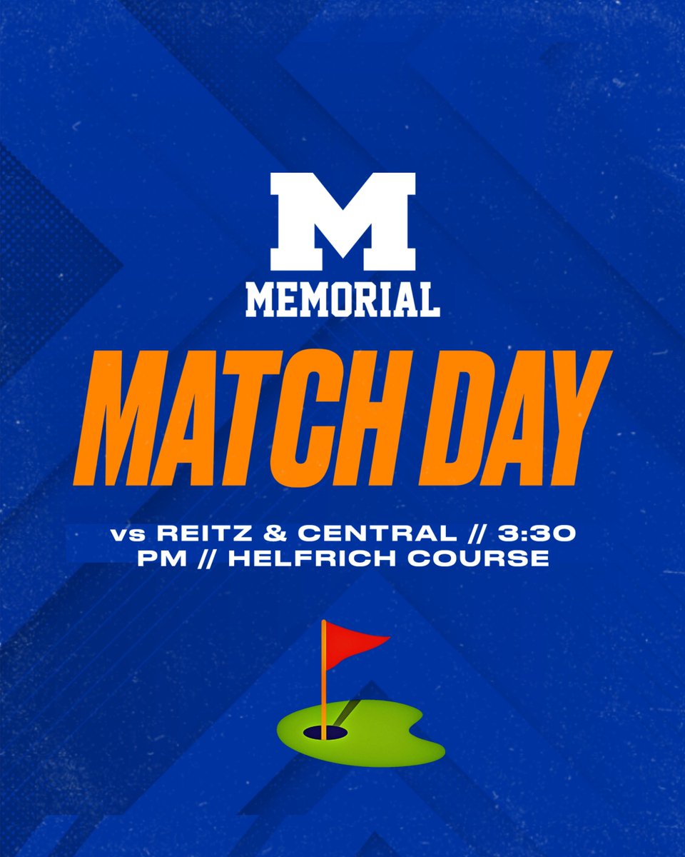 MemAthletics's tweet photo. ποΈββοΈ MATCH DAY ποΈββοΈ
The Tigers are back on the course today!
π Helfrich Hills Golf Course
β° 3:30 PM Start
π Triangular Match vs Reitz Panthers & Central Bears
Letβs go low, Tigers! β³οΈππΎ
@Memorial_Golf
#TigerGolf #MatchDay #GoTigers #ForeTheWin #100YearsOfTradition https://t.co/68Wc3nNTJw
