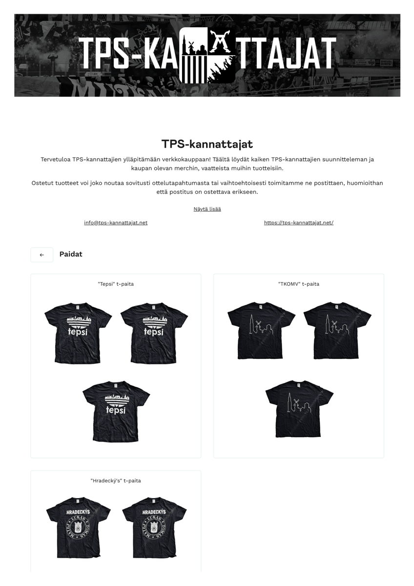 Verkkokaupassa tyhjennysmyynti! 

T-paitoja vain 15€/kpl!

Klikkaa itsesi ostoksille 👉 holvi.com/shop/tpskannat… #HCTPS #FCTPS #Turku #TKOMV