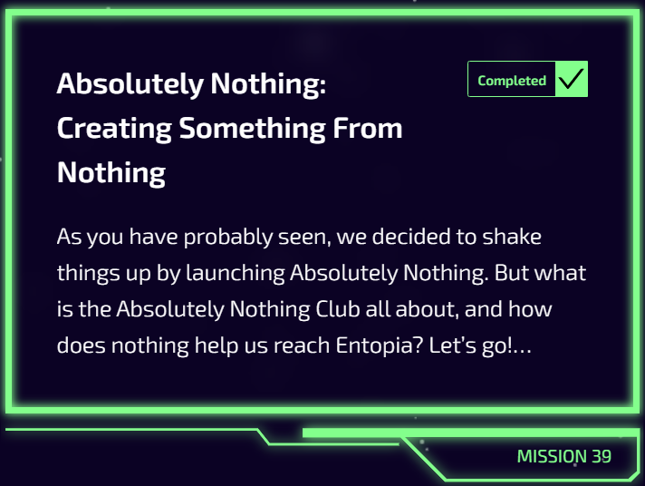 harhpee's tweet photo. Entity Space Race
MISSION 39 ANSWERS
Q1. B = Absolutely false
Q2. A = To keep bots out
Q3. C = 5
Q4. D = All of the above
>BACD<
#Airdrop #ENT $ENT #nothing #ANC #Entopia https://t.co/JrLZQWp369