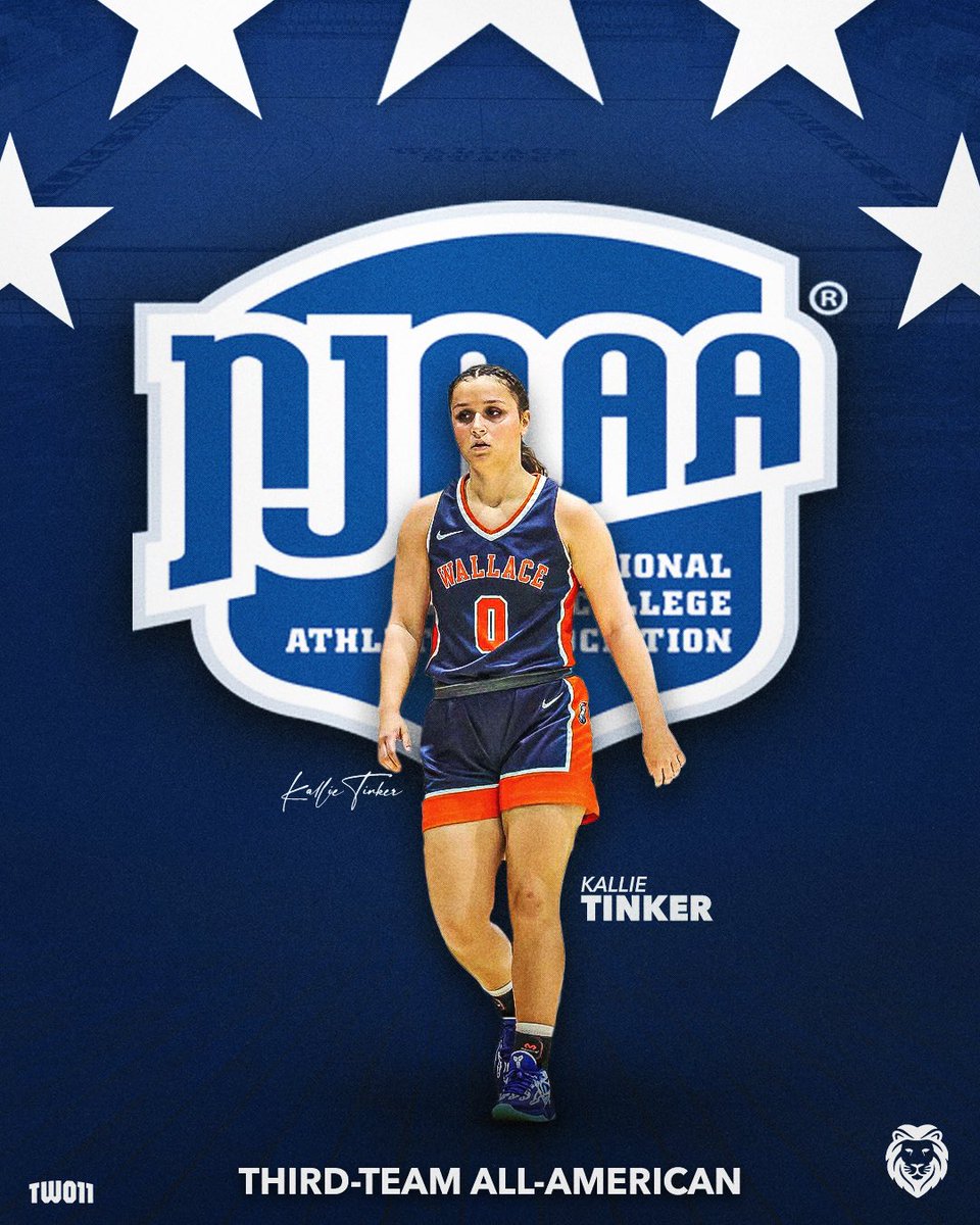 𝓐𝓛𝓛 𝓐𝓜𝓔𝓡𝓘𝓒𝓐𝓝 𝓖𝓘𝓡𝓛 ⭐️🇺🇸

Congratulations to Kallie Tinker for being selected as an NJCAA Third Team All-American. We are so proud of you!