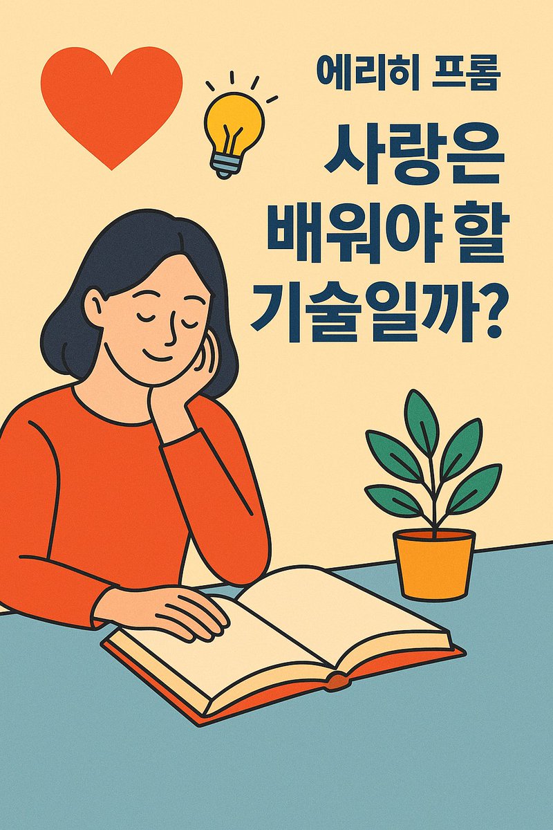 사랑은 배워야 할 기술일까?
[ 에리히 프롬 - 사랑의 기술을 읽고 ]

진정한 사랑은 뭘까? 
아직까지 사랑에 대한 의미를 찾아가고 있는 나에게는 미결된 과제다.

사랑하는 대상만 있으면 사랑이라고 생각했던 때도 있었고
무조건적인 배려와 헌신이 사랑이라고 생각했던 적도 있었다.
하지만,