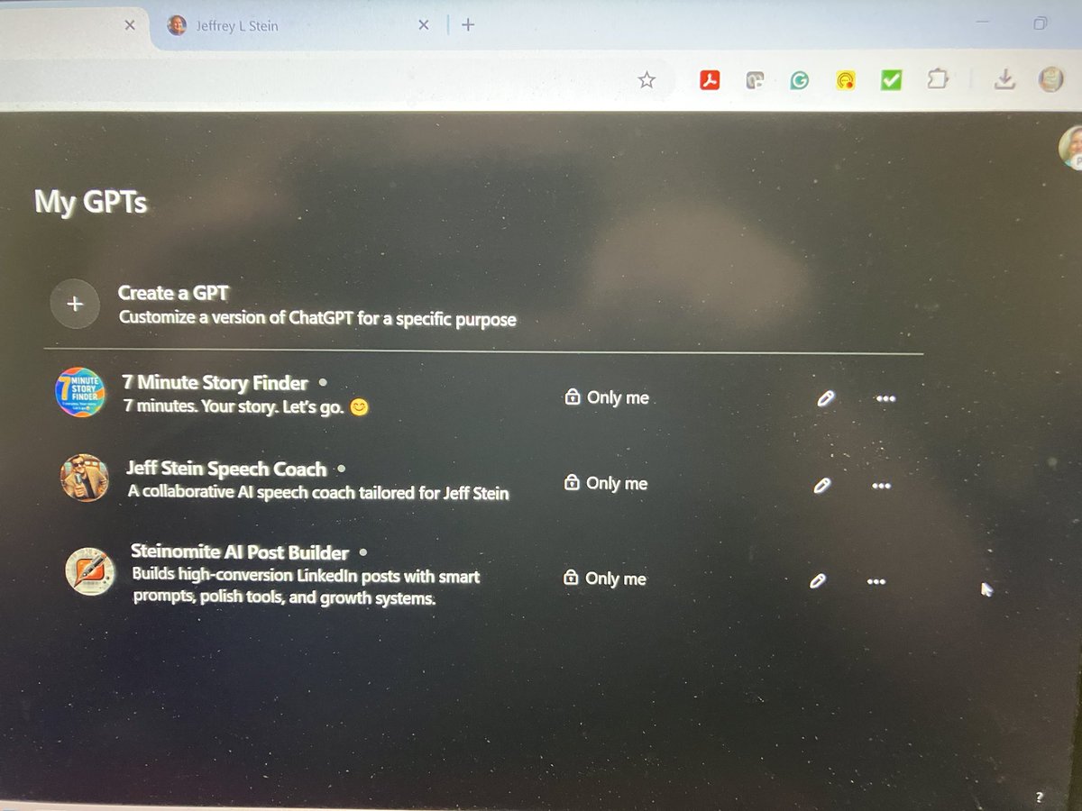 Steinomite4U's tweet photo. Hey @OpenAI — I’m a paying Plus user. I verified my Builder Profile, but NONE of my custom GPTs have a Publish button. No errors, no fix. Support’s been silent since 4/9. I just want to launch my work. Creators deserve better. #ChatGPT #CustomGPT https://t.co/5RL2kbm3NR