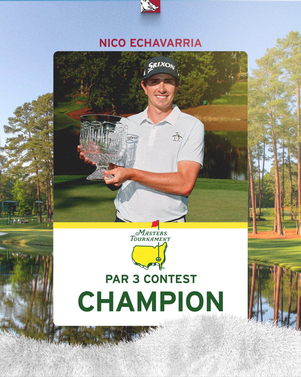 The 2025 <a href="/TheMasters/">The Masters</a> par 3 champion is our own <a href="/nicolas_ech/">Nicolas Echavarria</a> 
🐗⛳️ #WPS #ProHog