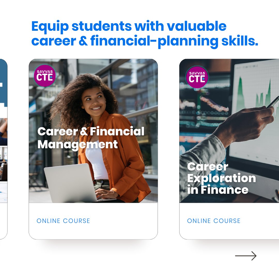 SavvasLearning's tweet photo. 💰 April is #FinancialLiteracyMonth! Help 6–12 students explore careers in banking, investing & financial mgmt with our CTE & Dual Enrollment Finance courses—many preparing them for industry certifications. 👉 Request more info: https://t.co/vx1Zr8L23n
#CareerTechEd #FinanceEd https://t.co/aoqz6Gw0U8