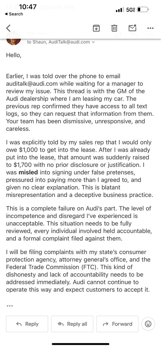 joshjvelez's tweet photo. @Audi still no answers. Been with Audi for years https://t.co/KMWsHN1jiC