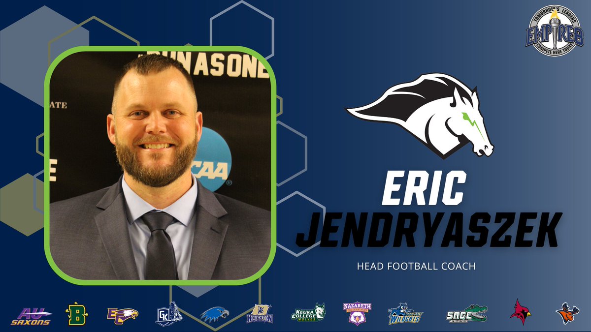 Eric Jendryaszek Named SUNY Morrisville Head Football Coach
empire8.com/news/2025/4/10…

#E8 #E8Proud #LeadersCompeteHere #WhyD3