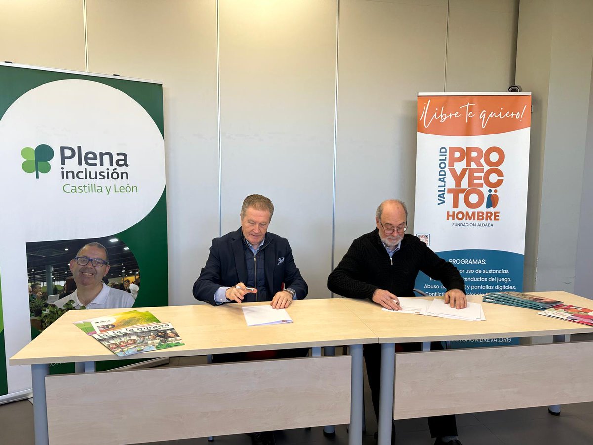 🍀Hoy damos un importante paso👣 para la prevención de adicciones en personas con discapacidad intelectual. 

La Federación y <a href="/ProyectoHombreV/">Proyecto Hombre Valladolid</a> han firmado un convenio de colaboración que contempla:
✅Acciones de sensibilización
✅Un estudio sobre adicciones en personas con