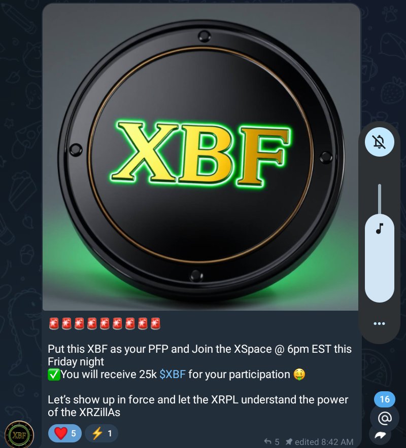 xrzillas's tweet photo. 🚨 Breaking News 🗞️ if you join the X SPACE hosted by @TG34685971 @MrZamn @OptimysticPrime
With the #XBF PFP you will win 33k #XBF $XBF
#XRZILLAS
@xrzillas built on Open source technology #Ripple $XRP
🧩🔥🧩🔥😀 #XCT #XBF #XTALES $XPM @xpmarket
$XCT https://t.co/VBAR2rcRmt
