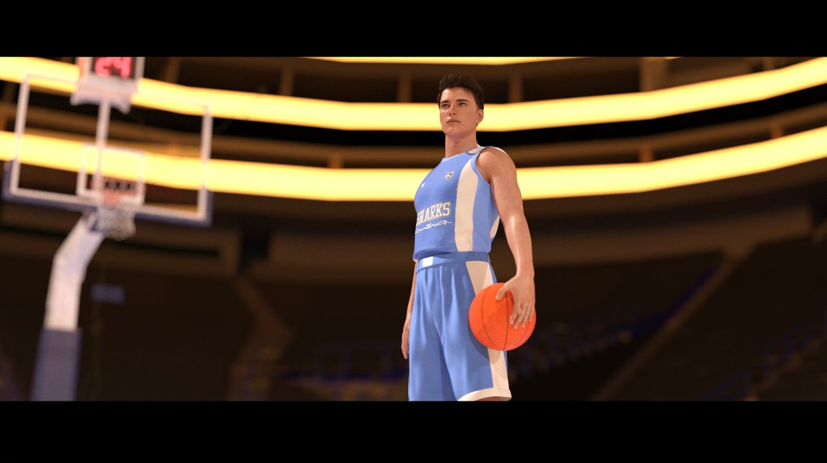 Couldn't find an arena made for Basketball, so I made my own ( Dont mind the render quality )