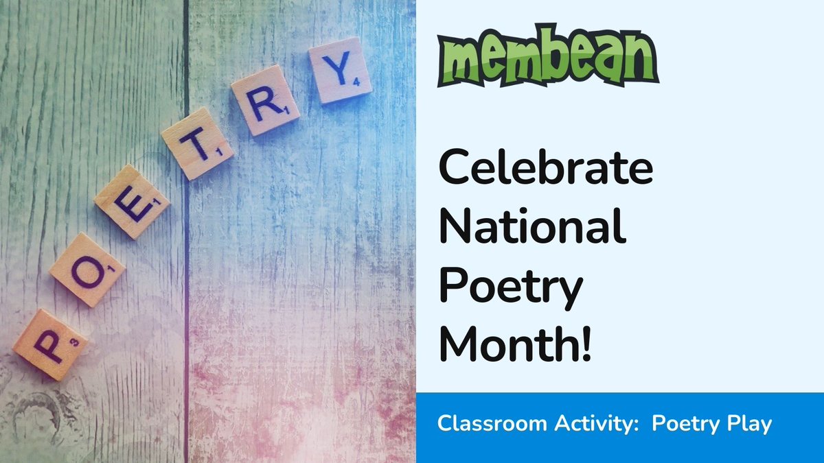 April is here and it's time for your students to unleash their inner poet! Dive into the world of words with "Poetry Play" – a classroom resource for students to apply vocabulary to crafting beautiful verses. 📚✍️ ow.ly/4NoQ50VxCmm 
#NationalPoetryMonth #CreativeWriting
