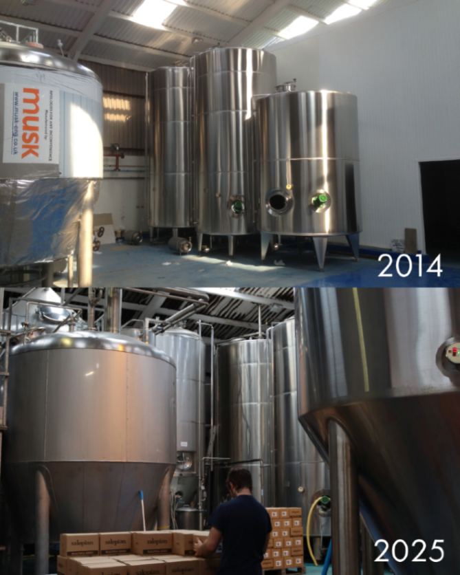 SalopianBrewery's tweet photo. Throwback Thursday - We can't believe it's already been 11 Years since we moved into our purpose-built brewery in Hadnall, Shrewsbury!
#salopian #taproom #brewery #realale #cask #keg #craftbeer https://t.co/jkOZ2PvHS4