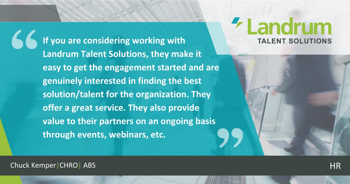 Building a thriving workforce starts with hiring the right people. Don’t leave hiring to chance—let’s find the perfect fit for your team.

Learn more about our search solutions: landrumtalentsolutions.com/search-solutio…