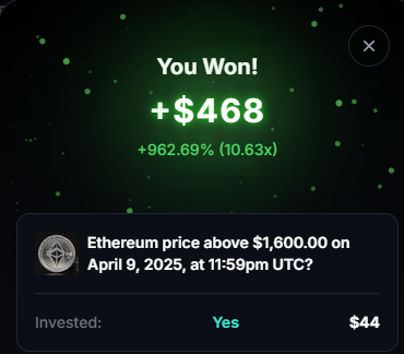 EliteNatth's tweet photo. My highest ROI so far on @MyriadMarkets https://t.co/v64EGPpWro