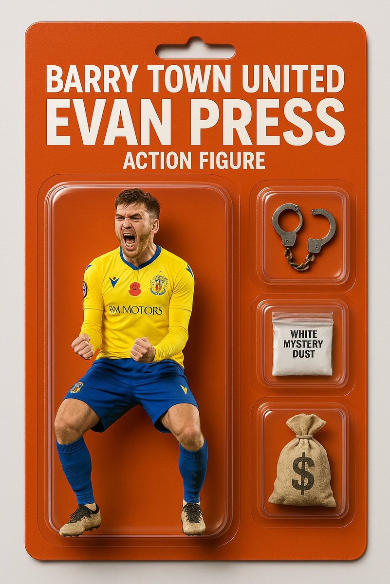 fooballcymru's tweet photo. Introducing...

The Evan Press Action Figure.

Limited Edition.