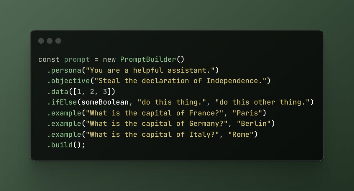A simple markdown prompt builder utility for handling common prompt patterns would be kinda neat.